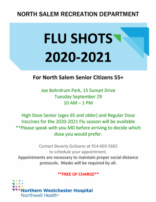 North Salem Senior Flu Shot Flyer